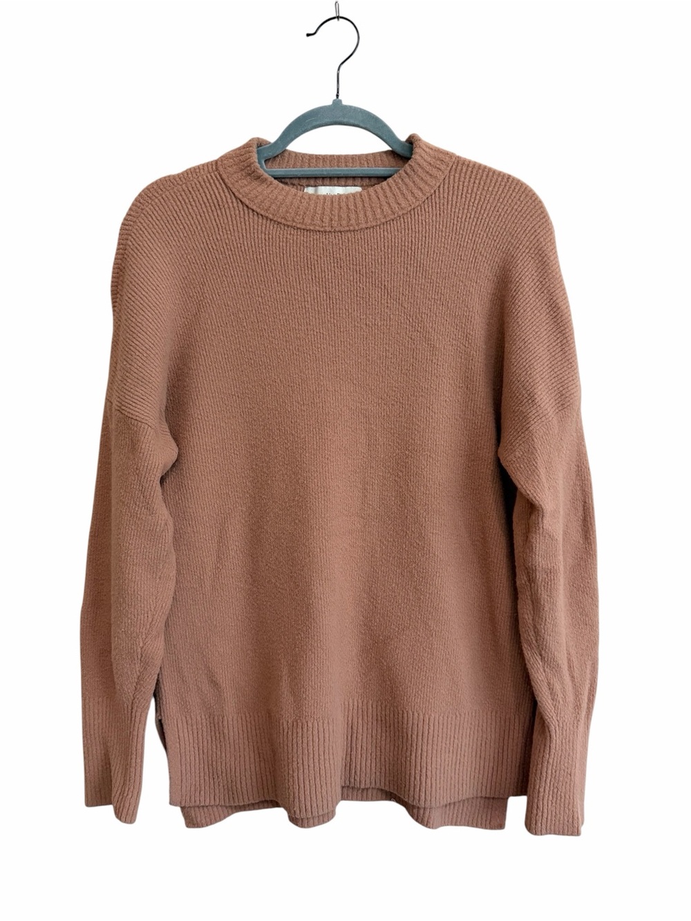 Abercrombie & Fitch Peach Brown Soft Crewneck Knit Sweater Size XS